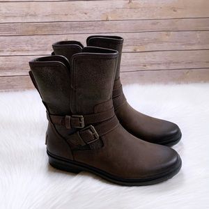 UGG Women’s Simmens Stout Leather Moto Boots